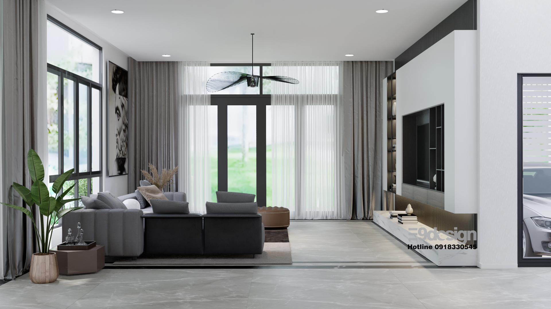 thiết kế nội thất biệt thự nhà vườn